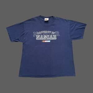 Winners Circle VTG Property Of Nascar Racing SS Tee Mens Size XL Navy GUC